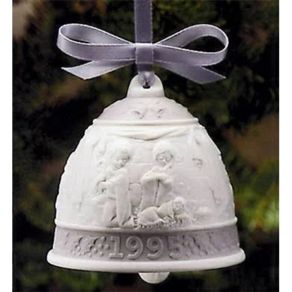 Lladro 1995 Christmas‎ Bell Nativity Mary Joseph Jesus Feliz Navidad